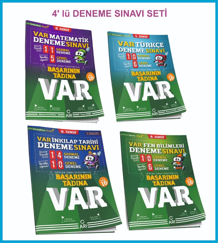 Arı Yayınları 8. Sınıf Başarının Tadına Var Deneme Sınavı Seti Arı Yayınları 8. Sınıf Başarının Tadına Var Deneme Sınavı Seti